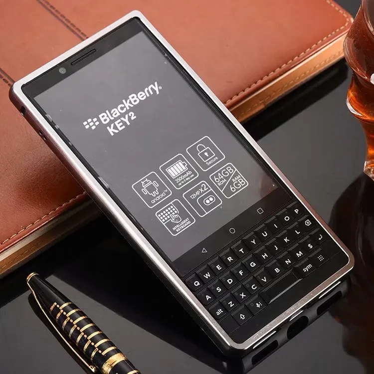 Модные Роскошные зеркальные чехлы из розового золота для Blackberry Key 2, алюминиевая металлическая рамка, задняя крышка для Blackberry Key2 KEY TWO