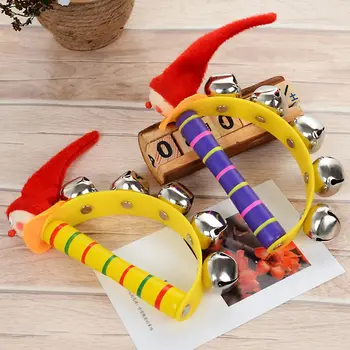 

1 Pcs Wooden Bell Rattle Toys Lovely Baby Clown Hat Musical Developmental Educational Instrument Toddlers Infant Rattles Gifts