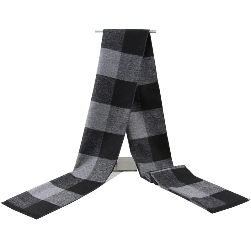 men scarf style Scarf Strip Solid Plaid Wool Scarf Luxury Classical Warm Long Soft Cashmere Winter Scarves for Men Winter Accessories man scarf