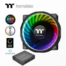 Thermaltake Riing Plus 20 светодиодный RGB шасси вентилятора(20 см вентилятор* 1/16,8 миллионов цветов/противоударный установка/светодиодный светильник руководство