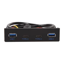 5Gbps 2 Ports USB3.1 Type C and 2 Ports USB3.0 via 19Pin USB Header with 3.5