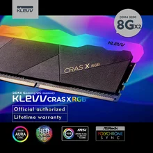 Klevv CRAS-X 16GB 2X8GB Dual-channel DDR4 RGB 3200MHz DIMM Desktop Memory Internal Memory Support motherboard ddr4 3200 MHZ