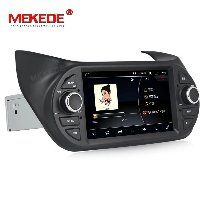 MEKEDE HD Автомобильный мультимедийный плеер gps Android 8,1 автомобильный Радио 1Din DVD для FIAT/Fiorino/Qubo/Citroen/Nemo/peugeot/Bipper