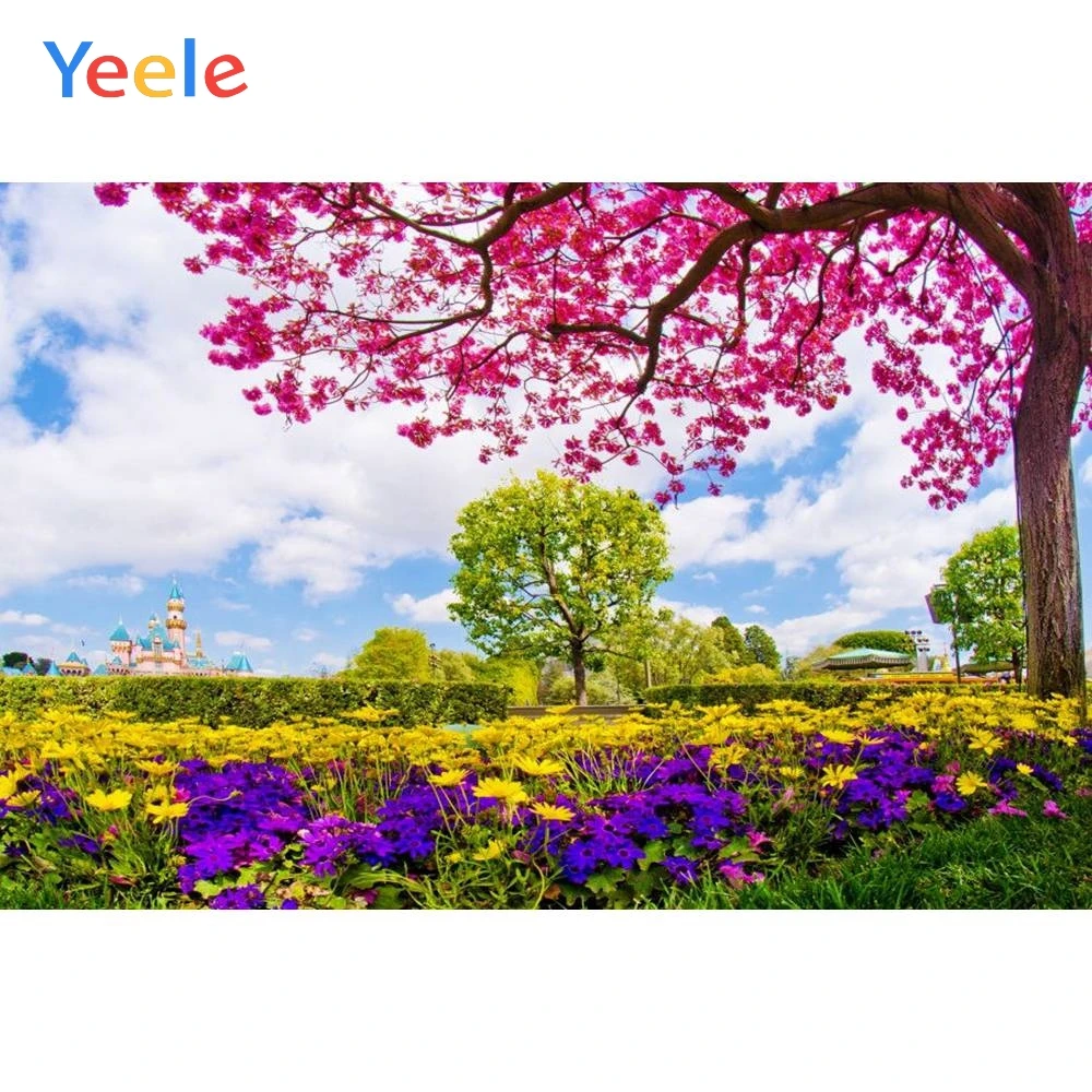 

Yeele Vinyl Flowers Woodland Park Children Birthday Party Photography Background Wedding Love Photocall Backdrop Photo Studio