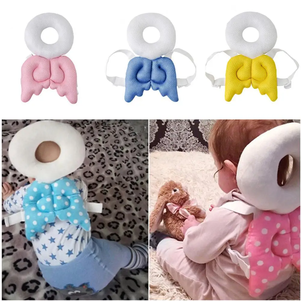 

Summer Baby Breathable Anti-fall Toddler Head Protection Pad Cute Angel Infant Nursing Pillow Toddler Sleep Positioner