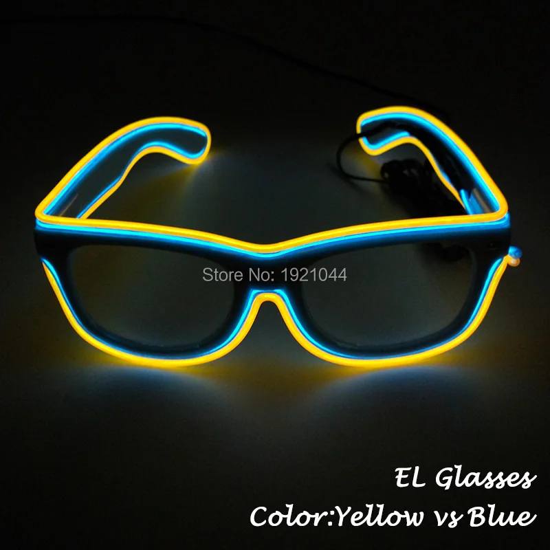 New Design El Glasses Night Fluorescent Glasses Glowing Product Glasses