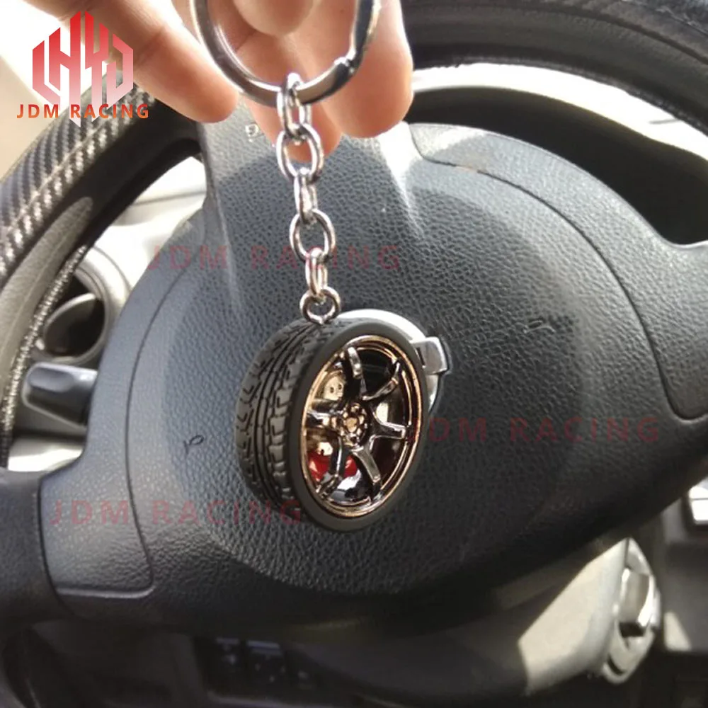 Горячий автомобильный диск для Авто тормозной суппорт крышка Автомобильный держатель для ключей кольца брелок Подвеска дисковые заглушки дисковых тормозов передний автомобильный брелок