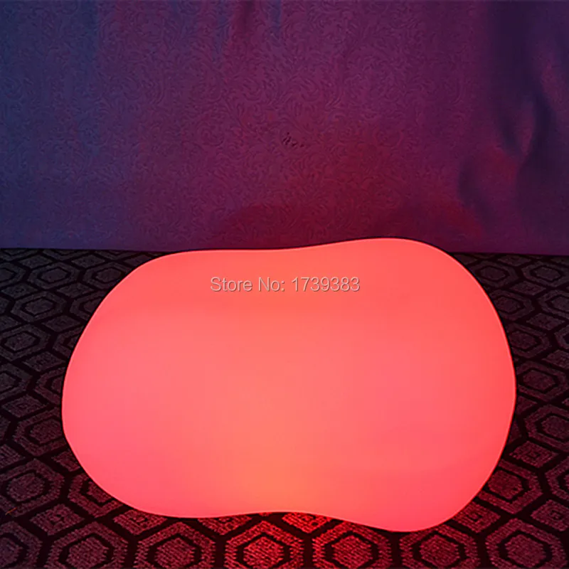 multicolor led pebble lounge chair3