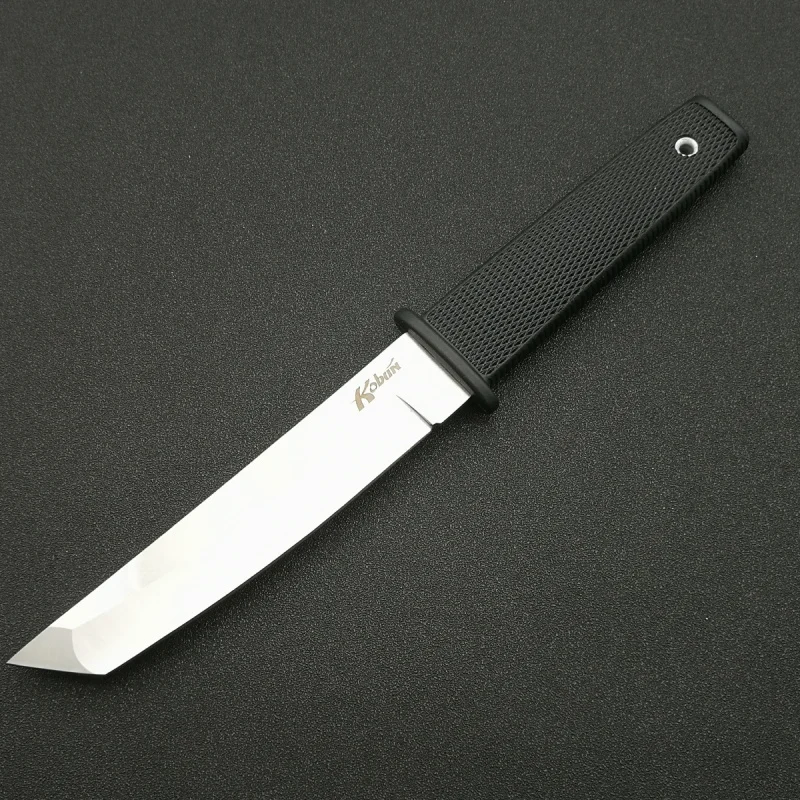DuoClang охотничий нож из холодной стали с фиксированным лезвием, 440 нержавеющая сталь, длинная Кратон, пластиковая ручка, уличный тактический нож, оболочка из АБС-пластика