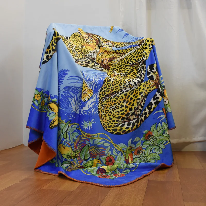 

Orange Blanket H Soft Blanket Flannel Aircraft Sofa Use Office Blanket Towel Travel Fleece Car Travel Cover Blanket