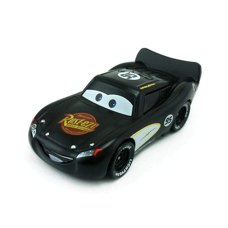 Disney Pixar Cars Gold Dinoco синий черный полицейский Молния Маккуин литой игрушечный автомобиль для детей 1:55 Свободный бренд и - Цвет: Black McQueen