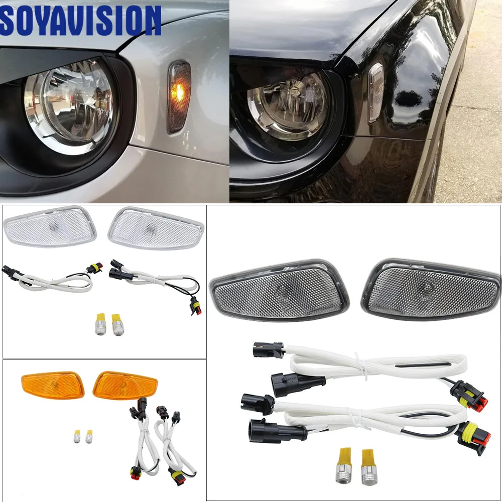 

For Jeep Renegade 2014-2016 Side Reflection WarningTurn Signal Light Lamp For Jeep Renegade Front Turn Side Signals Light Cover