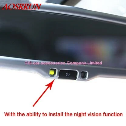 

car-styling Inner Middle Rear Mirrors Decorative Frame Rearview Cover Trim 1pcs ABS Matte For KIA Sportage QL 2016 car styling