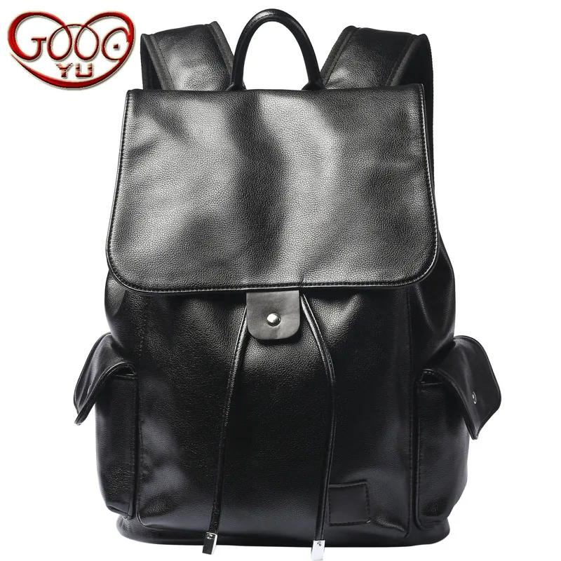 

Korean version of the Korean version of the PU leather backpack business trendy fashion shoulder bag travel all waterproof tide