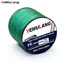 YeMuLang 500 м 4 стенда Супер Прочные ПЭ плетеные провода многофиламентная рыболовная леска 18LB/22LB/28LB/40LB/50LB/60LB/70LB для рыбалки
