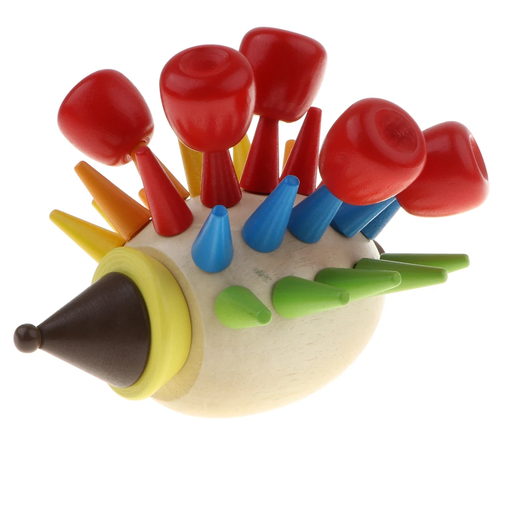 Disassembly & Assembly Magnetic Hedgehog Toy Kids Baby Wooden Toy Early Education Teaching Puzzles Kits Play Activity
