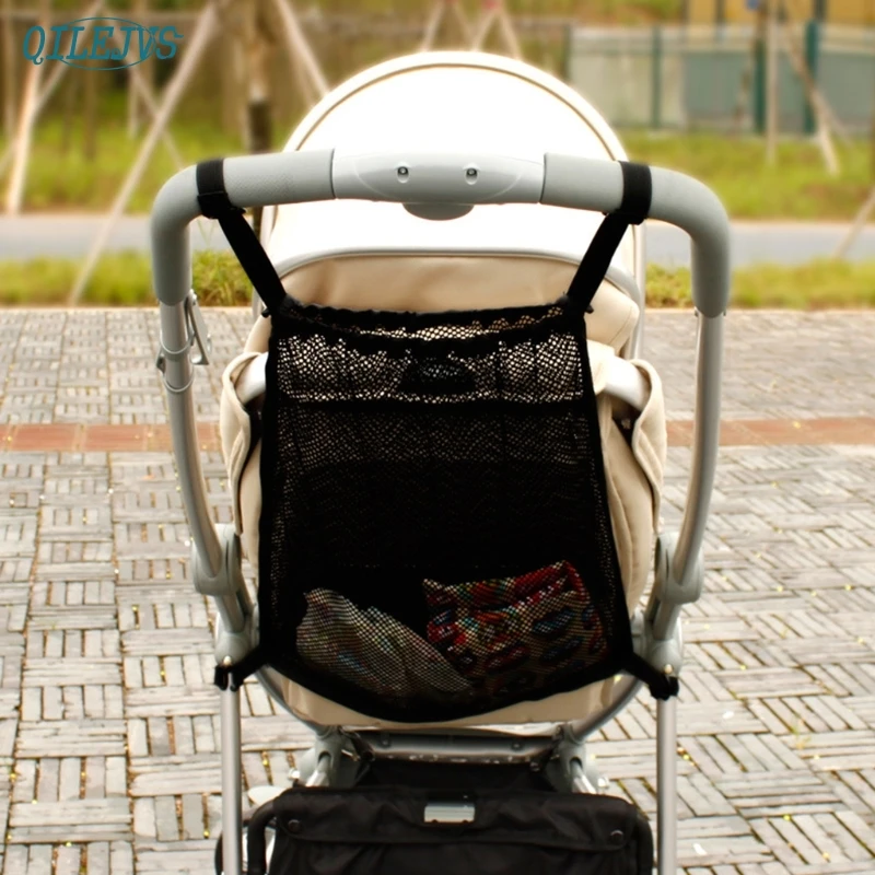 Baby Stroller Pram Pushchair Net Mesh Hanging Bag Organizer Diaper Storage Tidy Net Accessories #905 baby stroller accessories deals	