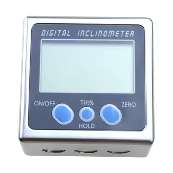 

360 Degree Mini Digital Protractor Inclinometer ABS Function Angle Cube Gauge Electronic Level Box Magnetic Base Measuring Tools