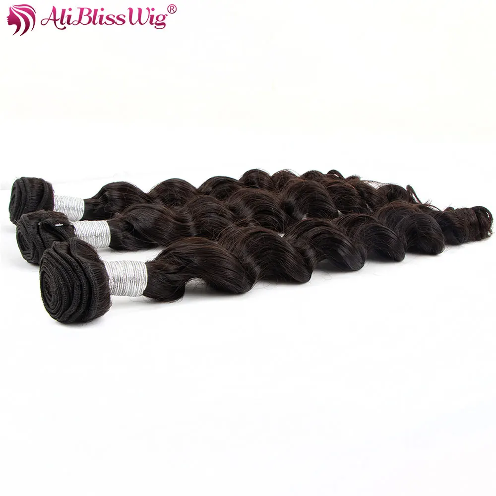 Loose Wave Bundles Brazilian Hair Weave Bundles 100% Human Hair Bundle Extension Natural Color Prosa Hair Products Aliblisswig (6)