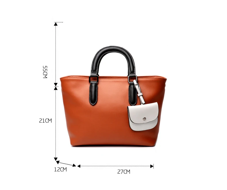 Women genuine leather handbag 12