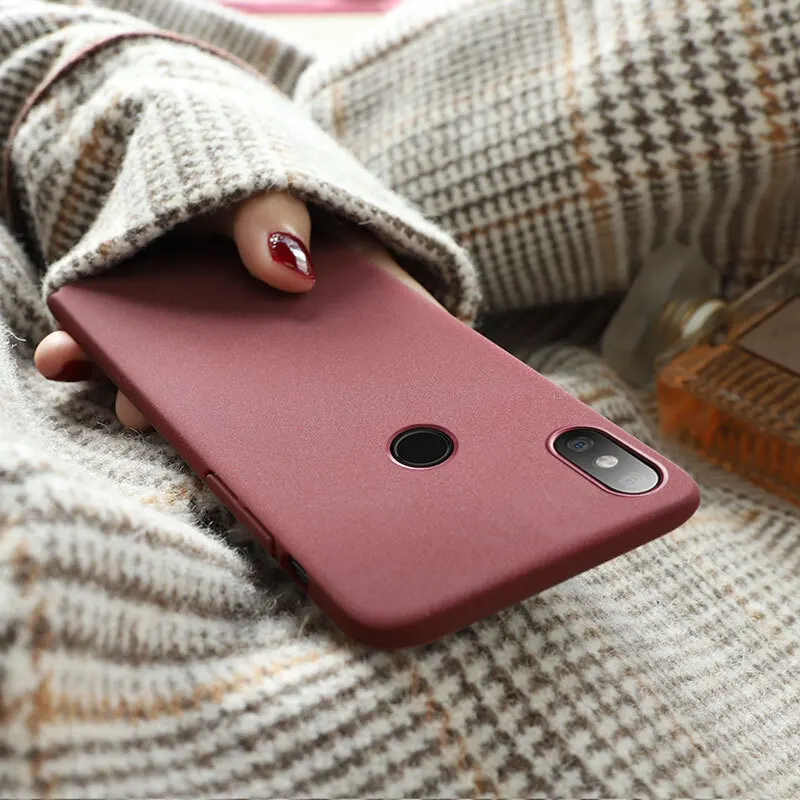 

Shockproof For Xiaomi Redmi Note 5A 4 4X S2 Slim Frosted Sandstone Soft Matte Silicone TPU Case Cover For Redmi Note 5 6 7 Pro