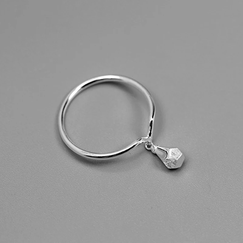 Lotus Fun Real 925 Sterling Silver Handmade Fine Jewelry Minimalist Style Creative Design Light Bulb Rings For Women