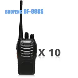 10 шт. multifunctionWalkie рации Baofeng bf 888 S двухстороннее радио Walkie Talkie UHF 400-470 мГц 16CH CB частота Портативный радио радиостанция