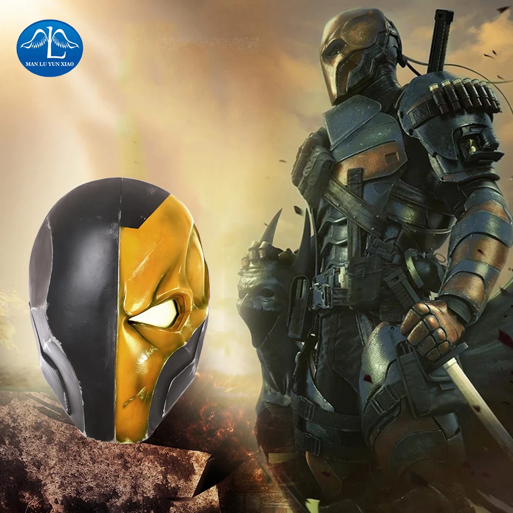 

MANLUYUNXIAO New Arrival Men's Hot Deathstroke Mask Halloween Cosplay Mask For Men Halloween Party Prop For Adult