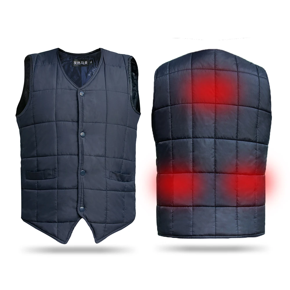 Women Men Winter Warm Fishing Vest Waistcoat Far Infrared Heating Vest