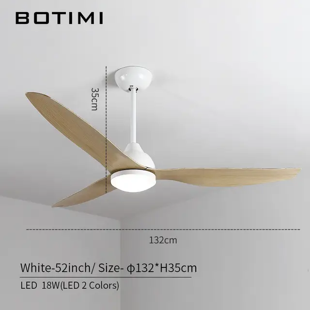 Botimi New Arrival 52 Inch Led Ceiling Fan Modern Fan Lights