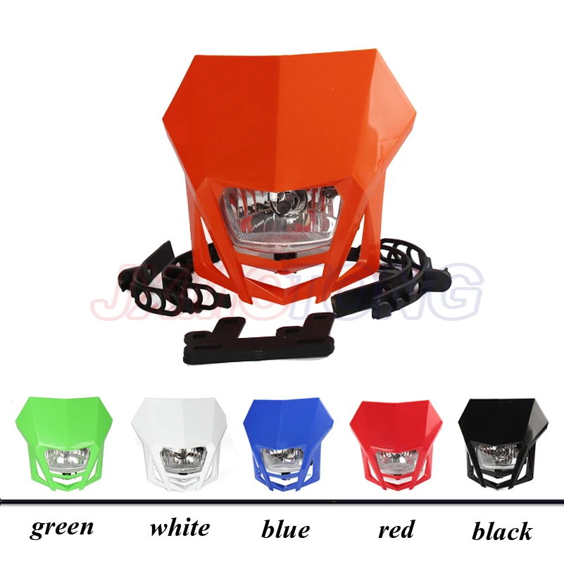 

Universal Headlights Headlamp StreetFighter For CR YZ RM KX EXC DR Husaberg Husky Gas Gas CRF YZF WRF KXF KLX RMZ RMX DRZ Black