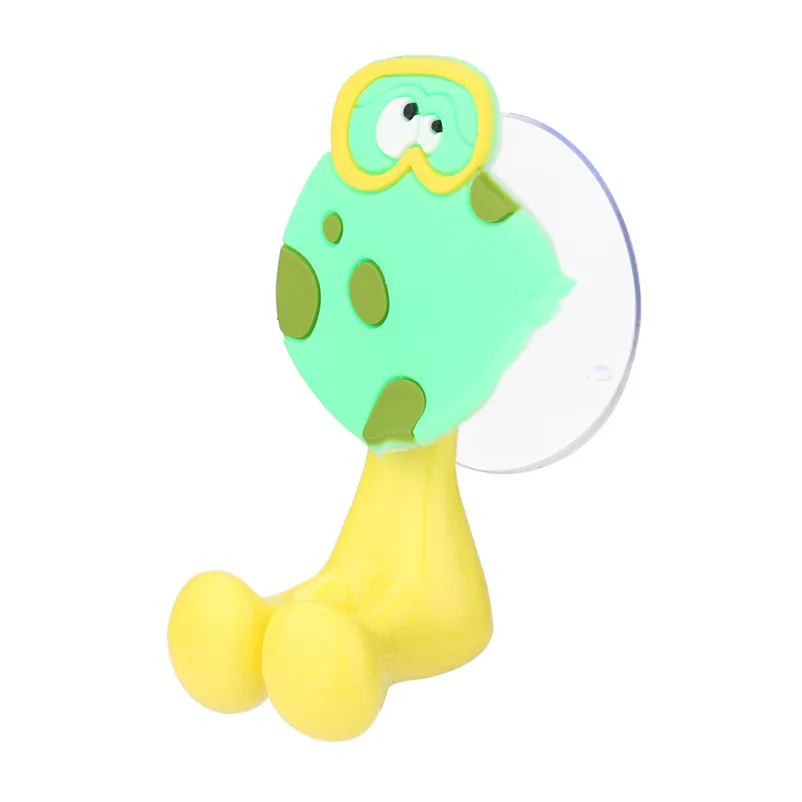 Newest Cute Toothbrush Holder Hooks 3D Cartoon Animal Cute Sucker Toothbrush Wall Holder Suction Cup Bathroom #3o29#f (8)