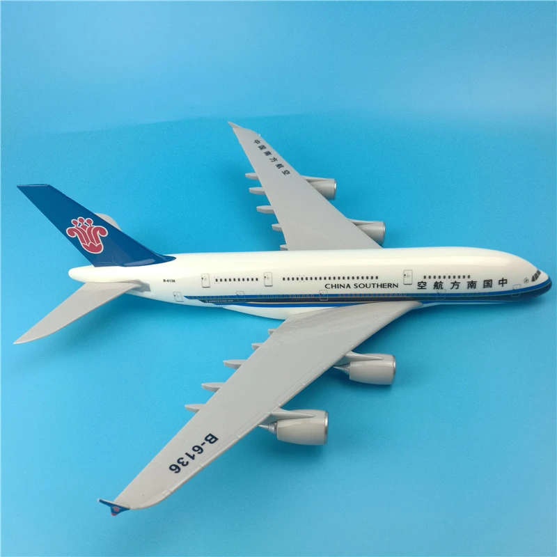 US $103.50 36cm Resin Airbus Model A380 China Southern Airlines Aircraft Plane Model Southern Airplane Airways Model Educational Gift Toy