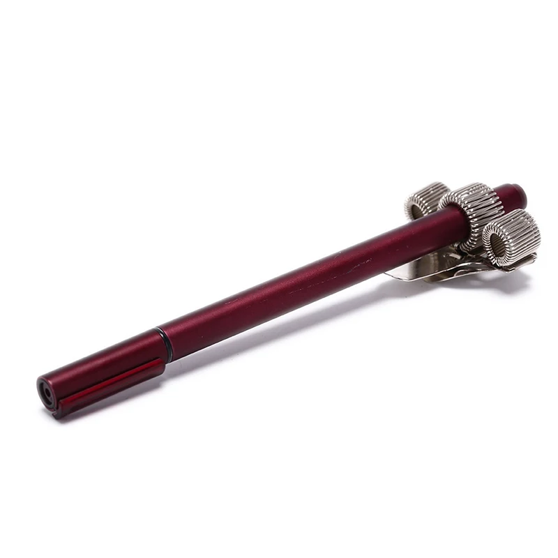 Triple Hole Metal Pen Holder With Pocket Clip Nurse Uniform WHITE Doctors