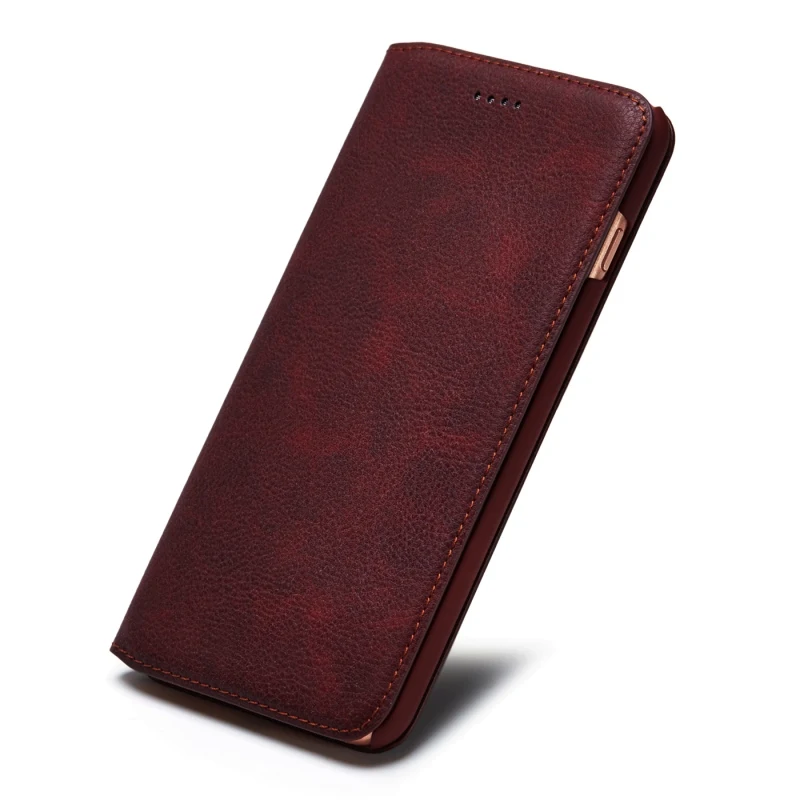 Musubo Ultra Slim Phone Case for iPhone X 7 Plus Genuine Leather Luxury Cases Cover for iPhone 8 6 Plus 6s S9 Plus S8 Flip capa
