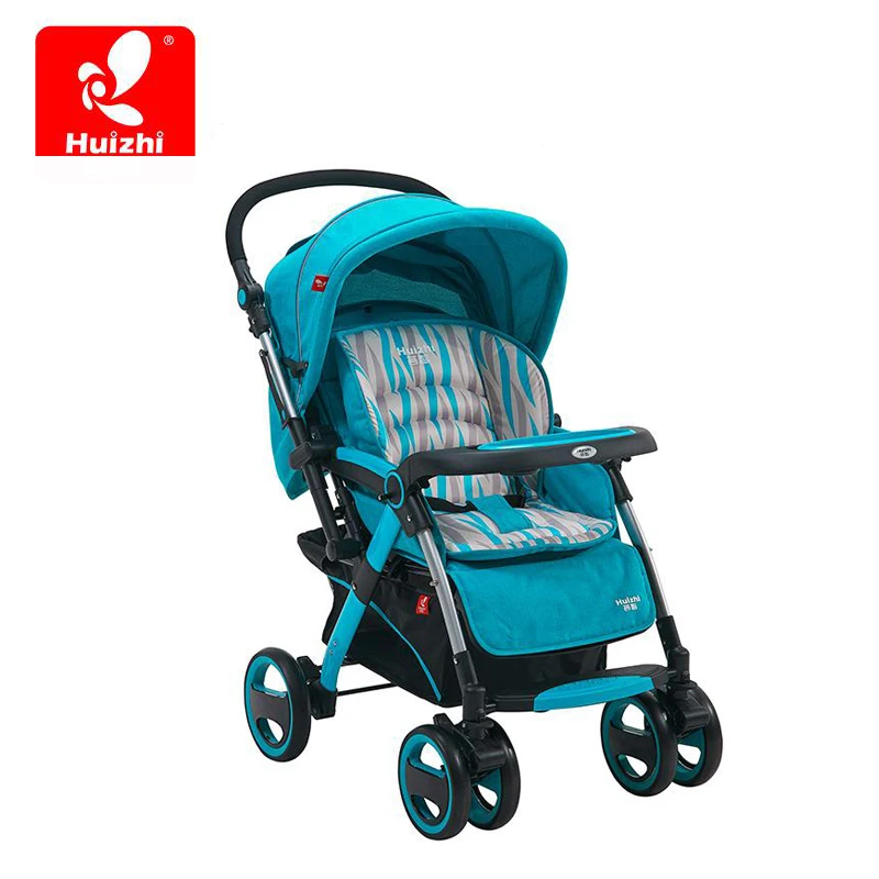 

Four Wheel Suspension Baby Stroller Can Sit and lie Folding by one Hand