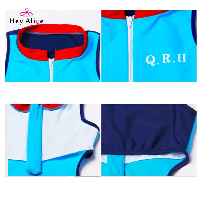 high neck one piece girls monokini