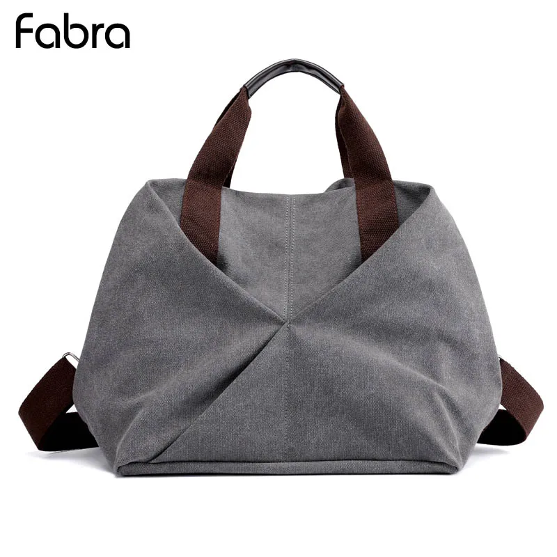 Женская сумка мессенджер Fabra винтажная полукруглая Холщовая Сумка через плечо