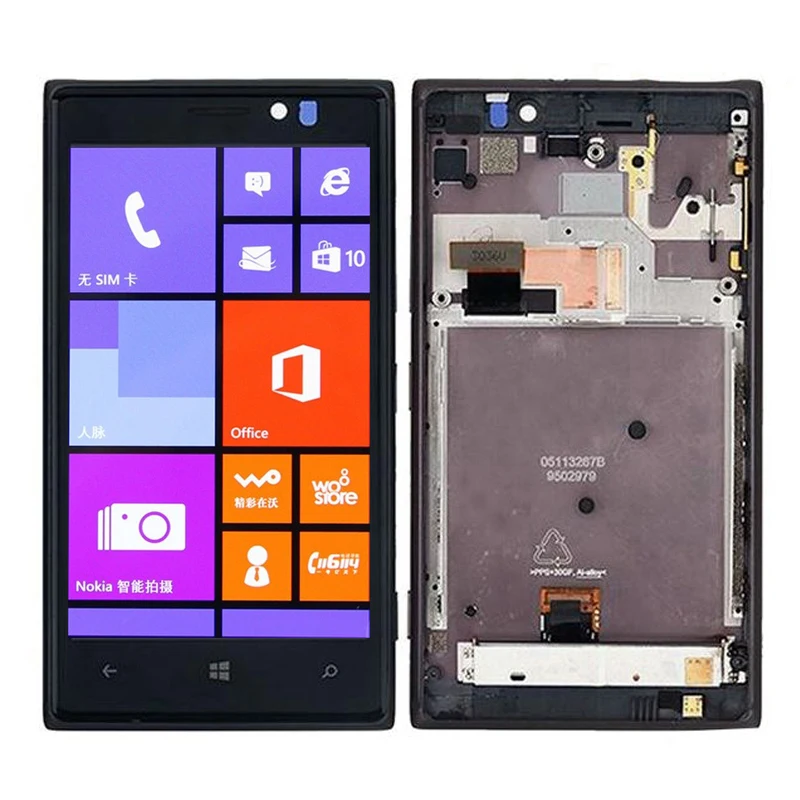 

4.5 inch Full LCD For Nokia Lumia 925 LCD Screen With Touch Screen Digitizer Assembly with Frame Free Shipping
