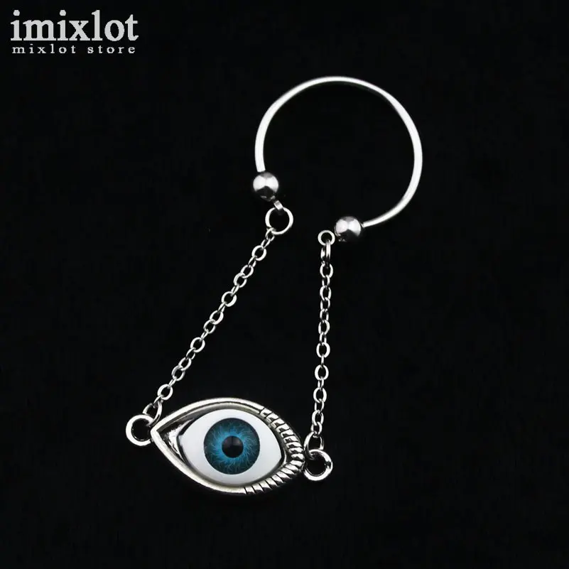 Buy Sexy Bowknot Handcuffs Evil Eye Nipple Rings 14G