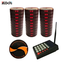 

Ycall Wireless Calling System Restaurant Pagers Coaster Pager Keypad Transmitter Call System Restaurant Equipment K-999+K-14