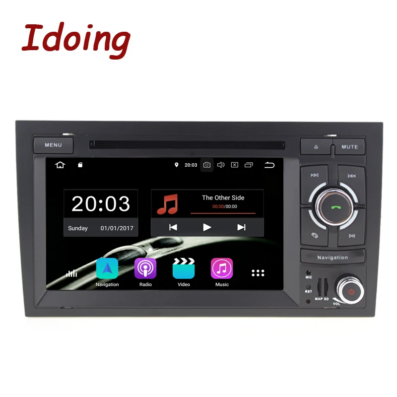 Excellent Idoing 7" 2Din Car Android 8.0 Radio Player  For VW/Volkswagen Touar PX5 4GB+32G Eight Core IPS screen GPS Navigation Multimedia 1