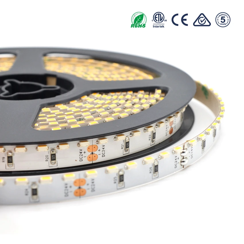 5 м/рулон DC 12V 24V SMD335 сбоку излучающих светодиодный полосы светильник 120 светодиодный S/М 8 мм PCB гибкие светодиодные ленты светильник 120 градусов светильник ing с 3 м клейкие ленты