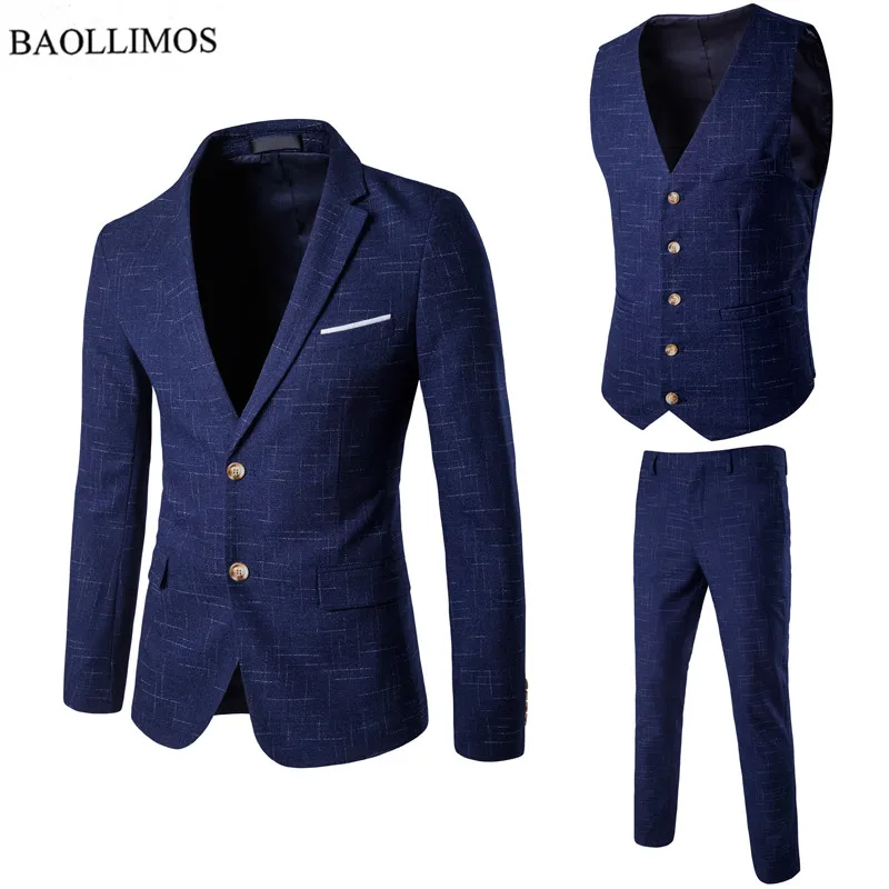 Черный костюм для мужчин Slim Fit Жених Свадебные костюмы для мужчин стильный бренд 3 шт мужской костюм Slim Fit шаль воротник Повседневное платье костюмы