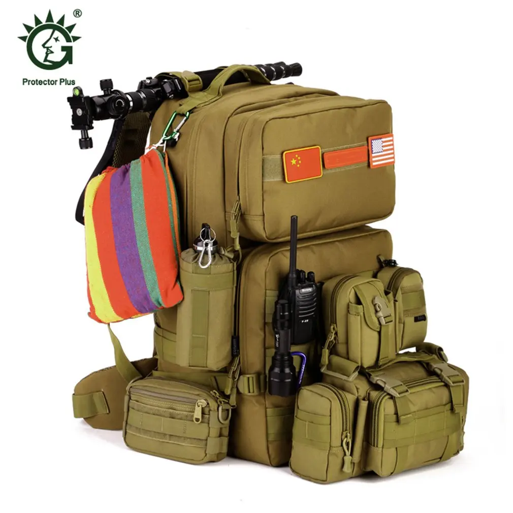 OUTAD 55L Large Size Military Tactical Backpack Army Molle Waterproof Outdoor Bag Small Rucksack for Outdoor Hiking Camping OUTAD 55L Large Size Military Tactical Backpack Army Molle Waterproof Outdoor Bag Small Rucksack for Outdoor Hiking Camping