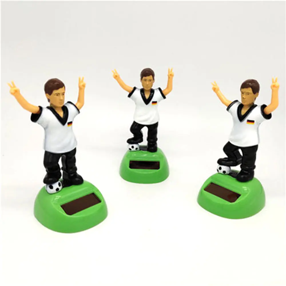 

Cute Figurine Model Solar Powered Dancing Swinging Football Dancer Toy Car Decor Home Decor Crafts Miniatures