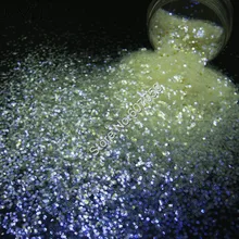 1 мм белый цвет с фиолетовыми лучами Ослепительная шестиугольная палитра блесток форма для украшения дизайна ногтей и поделок