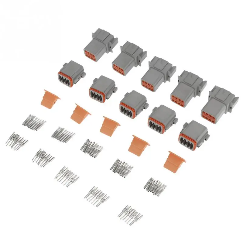 

8 Pin Waterproof Car Connector Plug Clasp Design High Frequency Electrical Wiring Connector 5 Sets