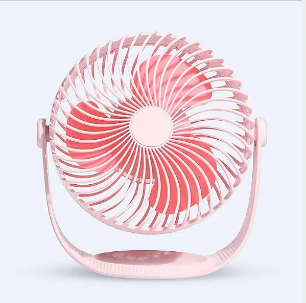 

USB charging fan seven-inch striped desktop mini fan mute large wind portable small fan F12 fan