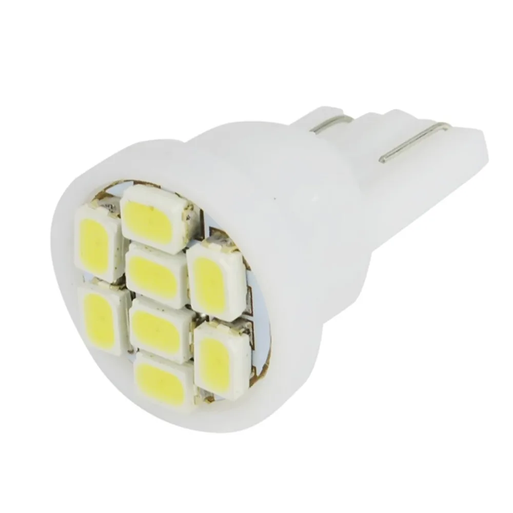 

50pcs t10 w5w White-default, red,blue t10 w5w led 8 smd corner light super bright for car led light bulbs